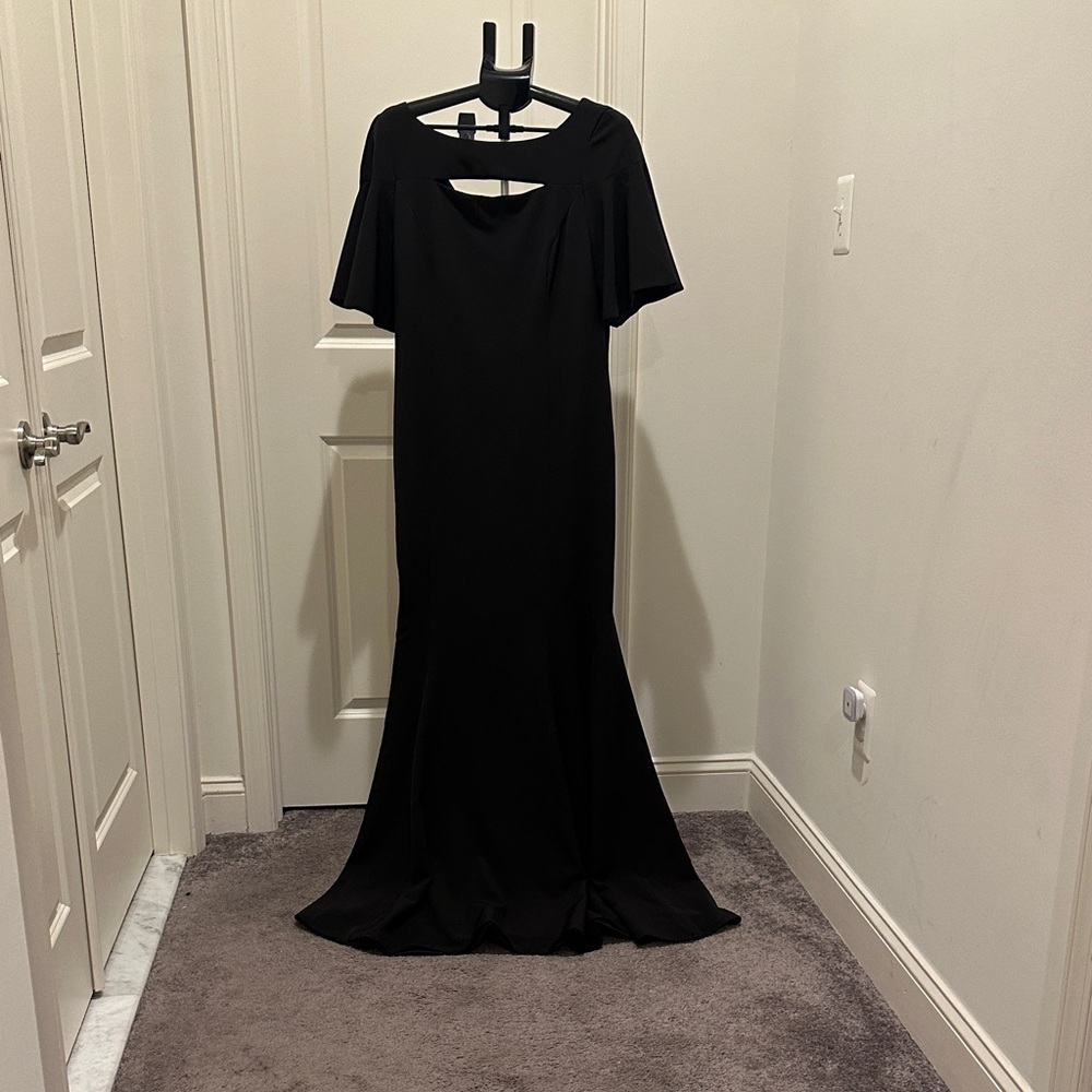 JAYGODFREY Black Cutout Maxi Gown